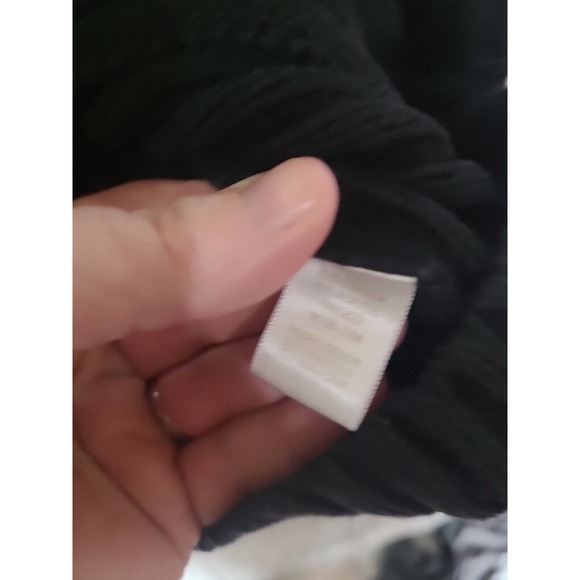 CJ Banks Black V-Neck Ribbed Long Sleeve Cardigan Sweater Womans Plus Size 2X - Picture 5 of 5